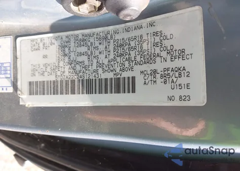 2004 Toyota Sienna Xle z USA, uszkodzony, nr VIN 5TDZA22C24S121431